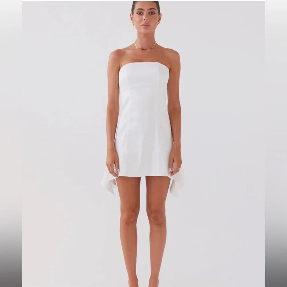 NWT PEPPERMAYO- Last Fling Tube Mini Dress - White